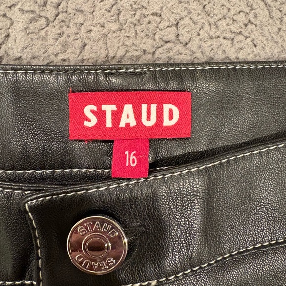 STAUD Elliot Faux-Leather Pants - Picture 2 of 14